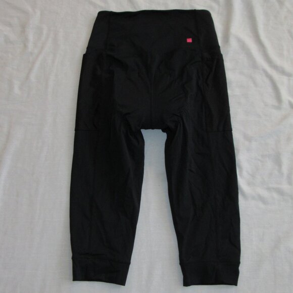 Terry Precision Cycling Capri Leggings Long Shorts Knickers Black Padded Sz M - Picture 4 of 4